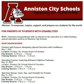 2025 Special Education Parent Workshops